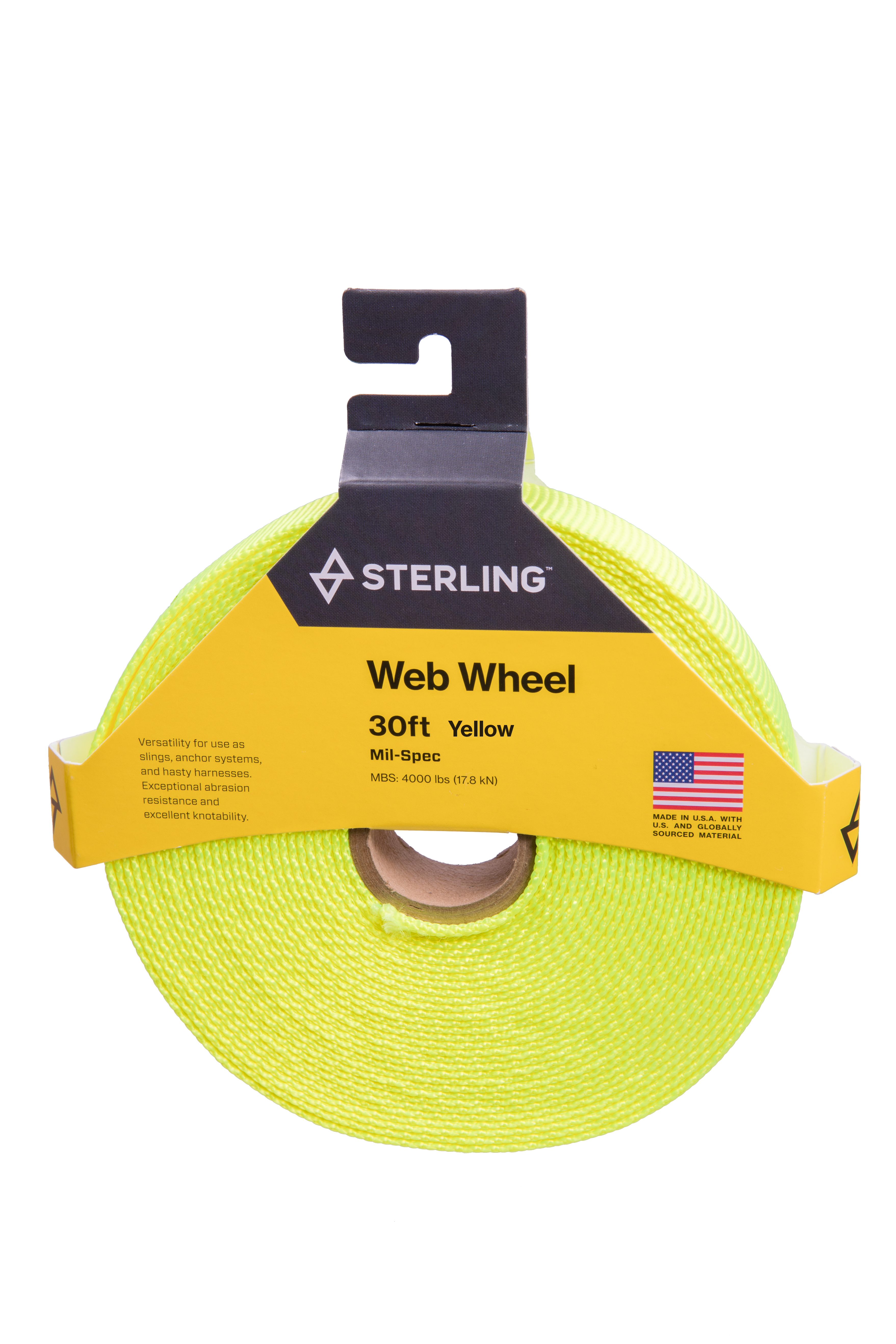 Sterling 1" Tubular Mil Sp Web Wheel